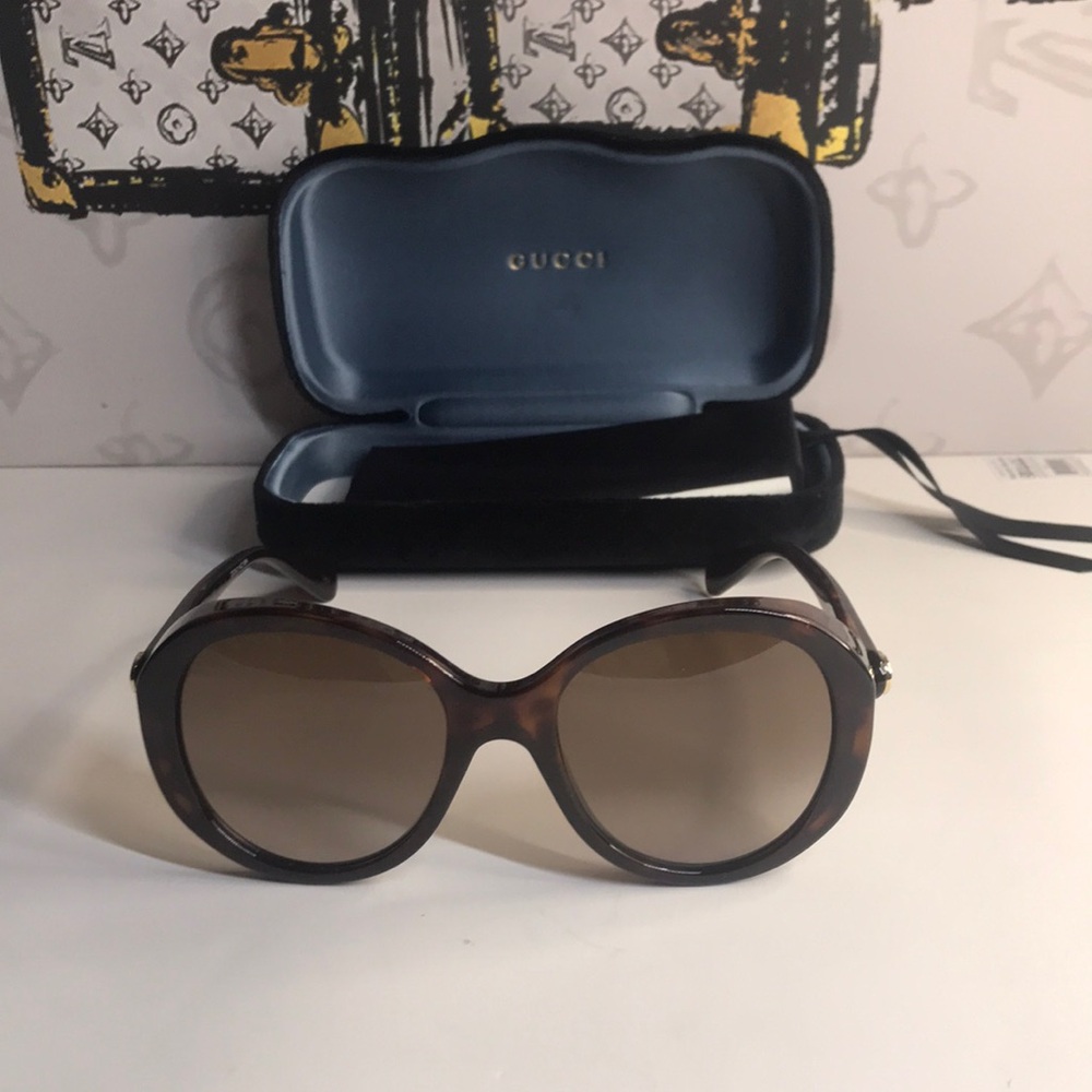 New Authentic Gucci Brown Sunglasses GG0368s 002 - Picture 4 of 13